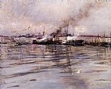 Giovanni Boldini Canvas Paintings - View of Venice